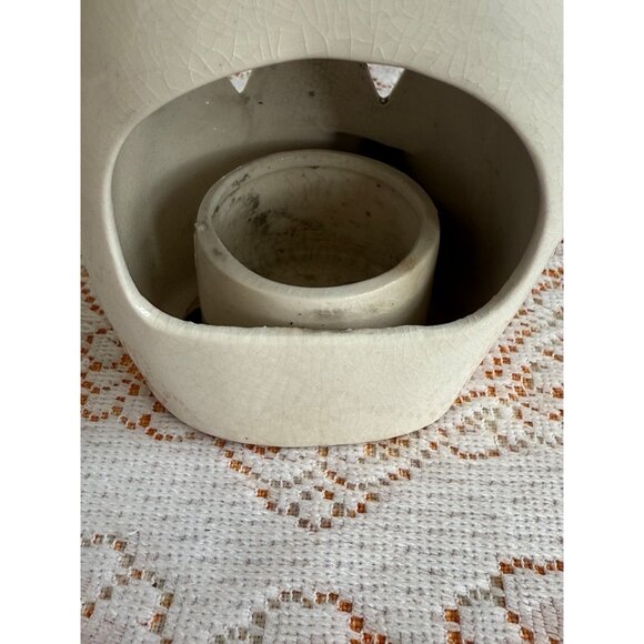 Vintage 1970s Lego Japan White Owl Hanging Tea Light Candle Holder - Picture 8 of 13